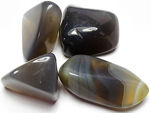 45-60 mm Grey Agate Tumbled Stones