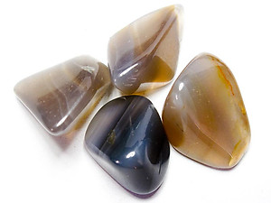 30-45 mm Grey Agate Tumbled Stones