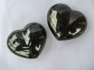 Hematite Decorative Hearts