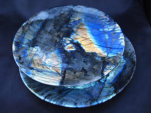 Labradorite Plate Simple Base - 8 inch