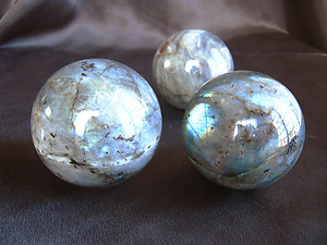 Labradorite Spheres (50-65 mm)