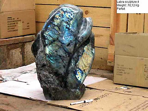 Labradorite Abstract Sculpture, 