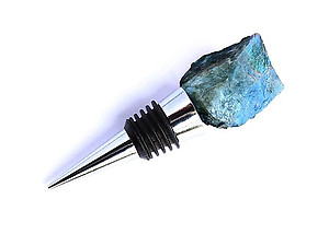 Labradorite Bottle Stoppers - Rough Top