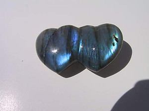 Labradorite Double Heart