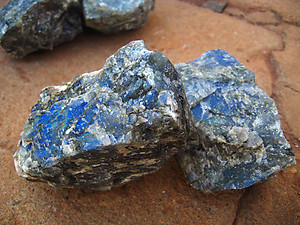 Peacock Blue Labradorite Rough - 5 LB Bag