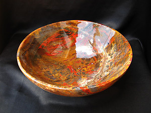 Petrified Wood Bowl 8.5 inch - 1.72Kg