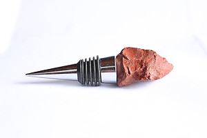 Chestnut Jasper Bottle Stopper - Rough Top