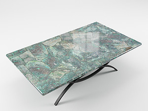 Chrysocolla Table Top (140 x 83 x 3 cm)