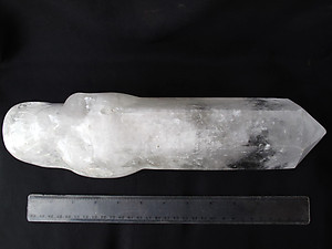 Quartz Prism Polished with Skull on Base - 3.40kg