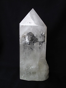 Quartz Prism Polished with Skull on base - 2.70kg