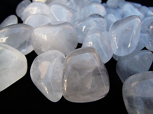 30-45 mm Crystal Quartz Tumbled Stones- 