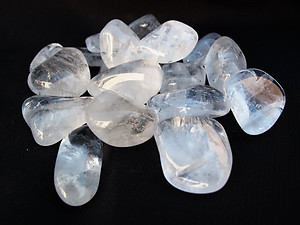 30-45 mm Crystal Quartz Tumbled Stones- 