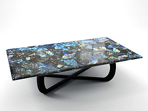 Labradorite Electric Midnight Table Top (140 x 83 x 3 cm)