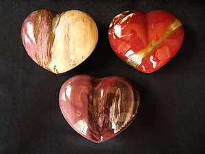 Petrified Wood Large Decorative Heart