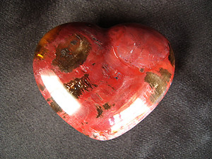 Petrified Wood Decorative Heart