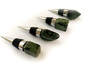 Crocodile Jasper Bottle Stopper - Polished Top