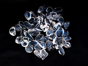 18-30 mm Crystal Quartz Tumbled Stones- 