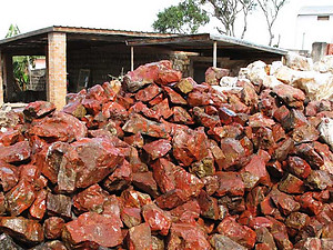 Red Jasper Rough - 5 LB Bag