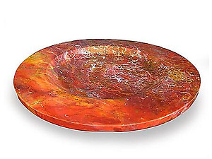 Red Jasper Plates - Fancy Base - 12inch