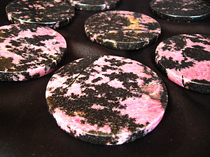 Rhodonite Coasters - 1 Set (4pcs)