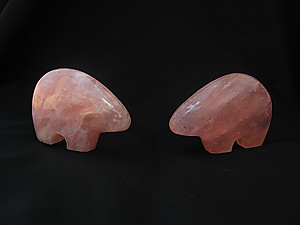 Rose Quartz Bear