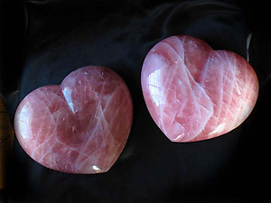 Red Rose Quartz Heart 7-8 inch