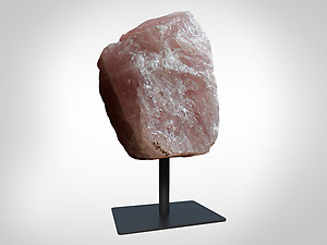 Rose Quartz Rough on Base - Large