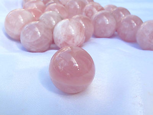 Rose Quartz Spheres 50-60 mm