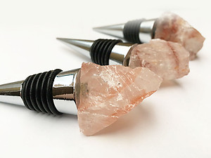 Rough Fire Quartz Bottle Stopper