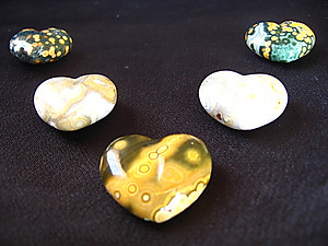 Sea Jasper Jewelry Hearts