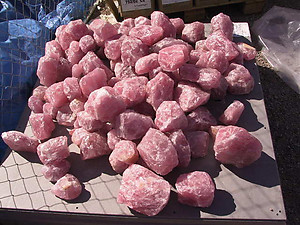 Top Red Rose Quartz Rough