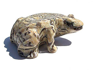 Zebradorite Large Frog