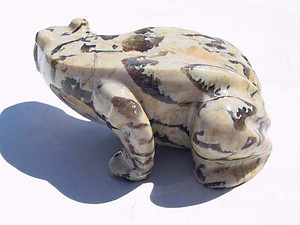 Zebradorite Large Frog