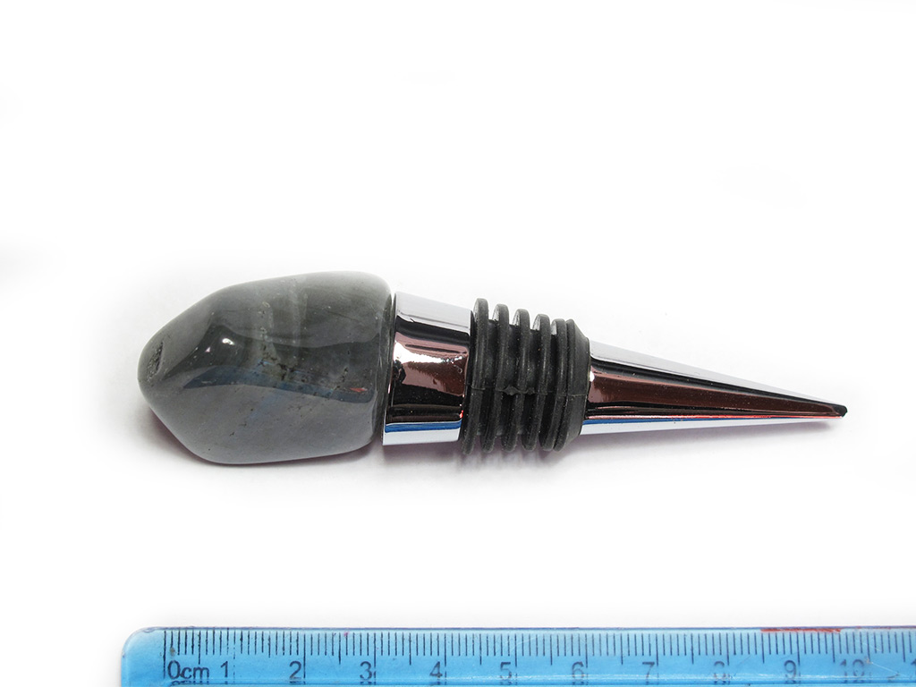 Labradorite Bottle Stopper Polished Top