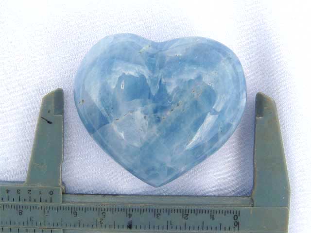 Blue Calcite Decorative Hearts