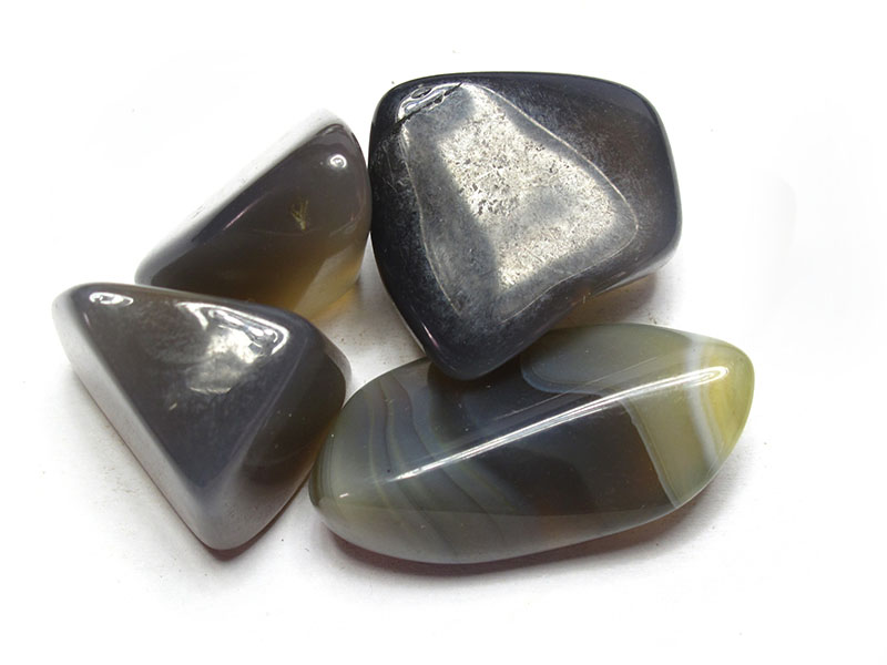 30-45 mm Grey Agate Tumbled Stones