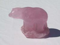 Rose Quartz Bear 