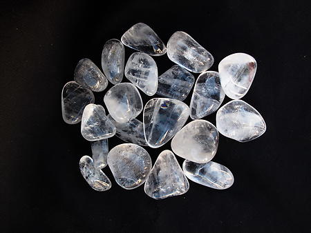 30-45 mm Crystal Quartz Tumbled Stones- 