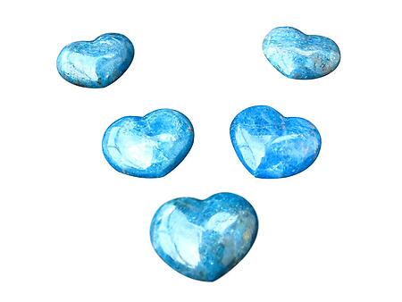 Blue Apatite Jewelry Hearts
