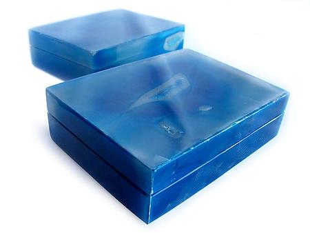 Blue Agate Jewelry Boxes