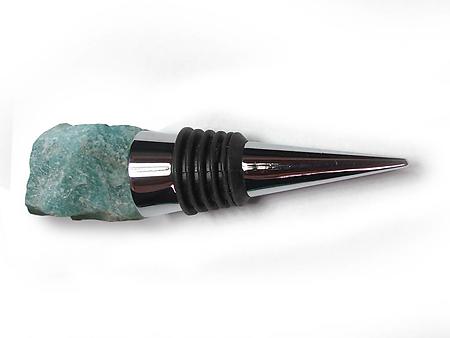 Amazonite Bottle Stoppers - Rough Top