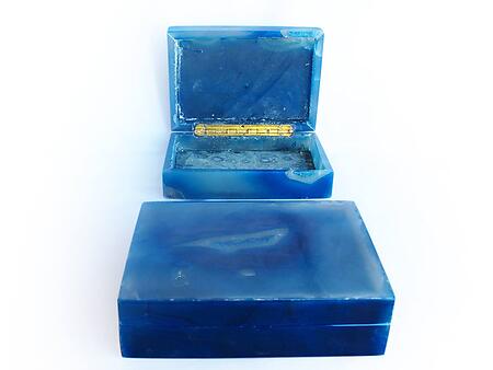 Blue Agate Jewelry Boxes