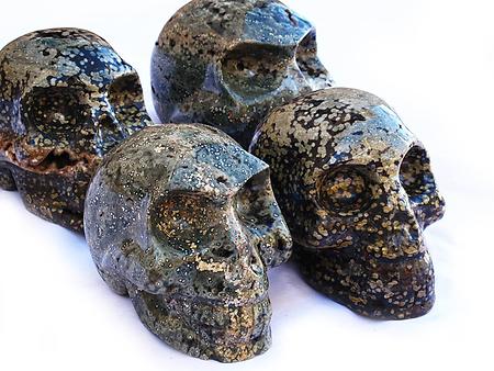 Sea Jasper Skulls