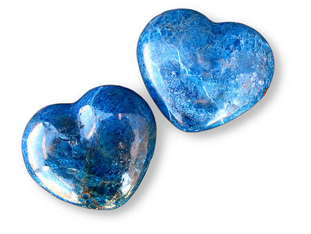 Blue Apatite Jewelry Hearts