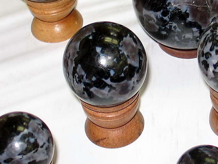 Indigo Gabbro Spheres 50-60 mm