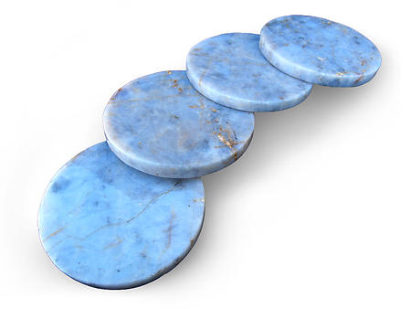 Blue Quartz Coasters