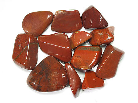 Medium (18-30mm) Red Jasper Tumbled Stones
