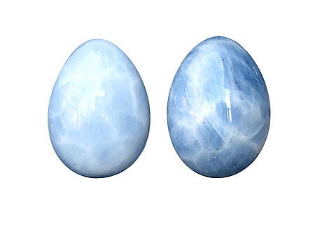 Blue Calcite Eggs 40-50 mm
