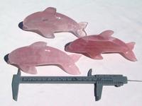 Rose Quartz Medium Dolphin