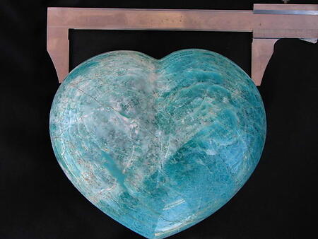 Amazonite Large Hearts 7-8 inch